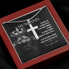 God Creates The Toughest Warriors, Personalized Cross Necklace, Gifts For Him