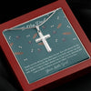Gift to Dad, Cross Necklace for Dad, My Dreams, Faithful Cross Necklace, Gift Necklace with Message Card, Your little girl