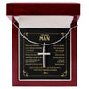 To My Man Necklace When You Wear This Cross Boyfriend Husband For Him Groom Birthday Anniversary Day Christmas Customized Gift Box Message Card