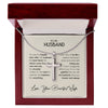 To My Husband Necklace Cross - Wedding Gift From Wife For Husband, Cross Necklace For Husband From wife
