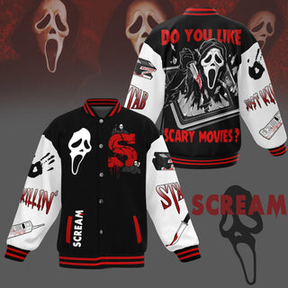 TT Scream Bomber Baseball Jacket  LN Movie Baseball Jacket  Sport Bomber Jacket  Comfortable Unisex Bomber  Trendy Jacket  Gift For Fan