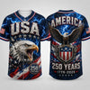 TT Menâs 2026 USA 250 Baseball Jersey  Bald Eagle  America 250 Years LN