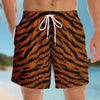Funny Animal Print Swim Trunks for Men, HG Leopard Zebra Tiger Beach Shorts Gag Gift
