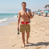 Leopard Funny Men’s Swim Trunks, hg Fake Underwear Beach Shorts, Wide Load Birthday Gag Gift For Him, Summer Gag Gift For Men, Summer Vacation HG