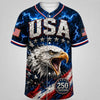 TT Menâs 2026 USA 250 Baseball Jersey  Bald Eagle  America 250 Years LN