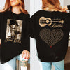 TT Stevie Nicks Landslide Guitar Song Heart Lyrics Shirt  Two-Sided Vintage Rock Tee  Fleetwood Mac Inspired Music Shirt LN