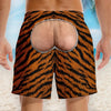 Funny Animal Print Swim Trunks for Men, HG Leopard Zebra Tiger Beach Shorts Gag Gift