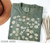 TT Daisy Flower TShirt  Wildflowers T-Shirt  Cottagecore Floral Tee  Botanical T-Shirt  Nature Aesthetic Tee  April Birth Flower Gift HFN Shirt