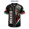 TT Mexican Flag Eagle Aztec Warrior Button-Up Mexico Jersey LN Vintage Style Sports Fan Gift Shirt
