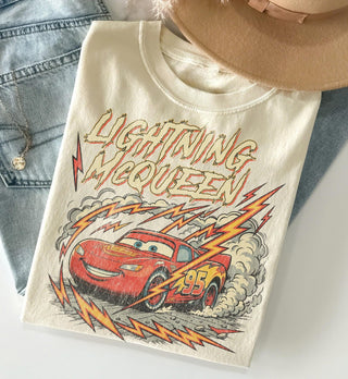 TT WDW Mc Lightning Vintage Shirt  Retro Cars Tee  WDW Cars Family Vacation 2026 Tee HFN Shirt