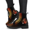 LOẠI LEATHER Fox Gift Fox Mandala Leather Boots NHD