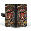 Firefighter Gift Fireman Gift Cell Phone Wallet Case for Universal Models - Fire Rescue FireFighter