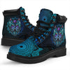 Gift For Wolf Lover Wolf Mandala Leather Boots NHD