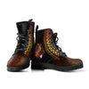 LOẠI LEATHER Fox Gift Fox Mandala Leather Boots NHD