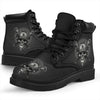 New Comfortable Leather Skull Heavy Swag Lace Up Leather Skull Boots