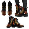 LOẠI LEATHER Fox Gift Fox Mandala Leather Boots NHD