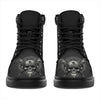 New Comfortable Leather Skull Heavy Swag Lace Up Leather Skull Boots