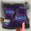 Dragonfly Gift Mandala Dragonfly Teal And Purple All-Season Boots Mandala Dragonfly Boot - option0 : Men's All-Season Boots Mandala Dragonfly Boot