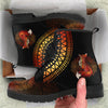 LOẠI LEATHER Fox Gift Fox Mandala Leather Boots NHD
