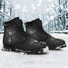 New Comfortable Leather Skull Heavy Swag Lace Up Leather Skull Boots