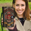 Firefighter Gift Fireman Gift Cell Phone Wallet Case for Universal Models - Fire Rescue FireFighter