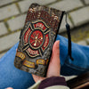 Firefighter Gift Fireman Gift Cell Phone Wallet Case for Universal Models - Fire Rescue FireFighter