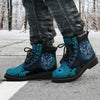 Gift For Wolf Lover Wolf Mandala Leather Boots NHD