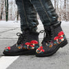 Gift For Hippie Black Mushroom Sneaker LH Mushroom Shoes