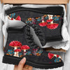 Gift For Hippie Black Mushroom Sneaker LH Mushroom Shoes