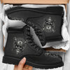 New Comfortable Leather Skull Heavy Swag Lace Up Leather Skull Boots
