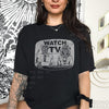 Watch Tv shirt, They Live Carpenter Movie Tee Obey Anti Establishment Sci-Fi Horror Action Aliens Pod People Faded Heavyweight Tshirt NNA