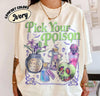 Pick Your Poison Vintage Comfort Colors Shirt, Princess Halloween TShirt, Kuzco Poison Apple Tee, Spooky Season, Villain Cartoon NNA