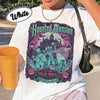 Retro The Haunted Mansion Halloween Shirt, DIEU Comfort Colors Hitchhiking Ghosts Shirt, Welcome Foolish Mortals, Spooky Season tee, WDW Family Trip Tee