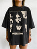 Vintage OBSESSION Movie T-Shirt, Frowning Nikki Graphic Tee, Gothic Horror Tee NNA
