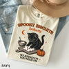 Kitty Biscuits Shirt Spooky Season Tee Black Cat Halloween Fall TShirt Vintage Baking Pumpkin T-Shirt Cat Lover Fall Gift NNA