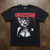 Creepy Cat Obsession T-Shirt, Grunge Horror Comfort Colors Tee NNA