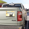 Curbs Fear Me Funny Cat Meme HFN GenZ Unhinged Magnetic Cute Car Magnet