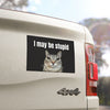10x3 inch I May be Stupid Cat Meme HFN Car Magnet Funny Meme Cute Kitty Cat Car Magnet Decor  W