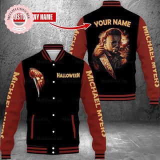 TT Personalized Halloween Michael Myers Baseball Jacket  Horror Movie Shirt  Trick Or Treat Tee  Bogeyman 1978 Jacket  Horror Fan Gift LN