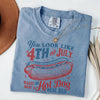 TT Comfort ColorsÂ® You Look Like the 4th of July Shirt  Makes Me Want A Hot Dog Real Bad Shirt  Funny 4th of July Shirt  Independence Day Shirt NNA