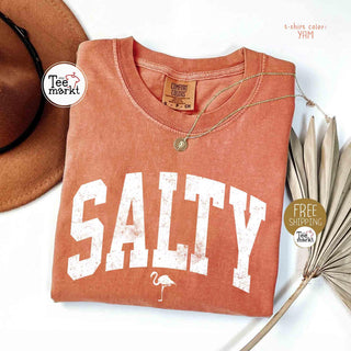 Salty Shirt Comfort ColorsÂ® Summer T-Shirt  Beach Shirt  Trendy Beach Shirt  Summer Tee  Vacation Shirt - Cute Summer Outfits For Women NNA