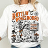 Comfort Colors Halloween Shirt Skeleton Shirt Western Shirt Funny Halloween Tshirt Haunted Tee Pumpkin Shirt  Fall Spooky Rodeo Tee NNA