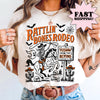 Comfort Colors Halloween Shirt Skeleton Shirt Western Shirt Funny Halloween Tshirt Haunted Tee Pumpkin Shirt  Fall Spooky Rodeo Tee NNA