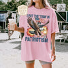 TT I Put The Tism In Patriotism Shirt  Funny American Flag T-Shirt  Bald Eagle Graphic Tee  4th of July Humor Shirt  USA Patriotic Gift Top NNA