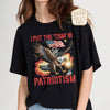 TT I Put The Tism In Patriotism Shirt  Funny American Flag T-Shirt  Bald Eagle Graphic Tee  4th of July Humor Shirt  USA Patriotic Gift Top NNA