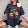 TT I Put The Tism In Patriotism Shirt  Funny American Flag T-Shirt  Bald Eagle Graphic Tee  4th of July Humor Shirt  USA Patriotic Gift Top NNA