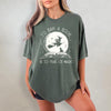 Comfort Colors Halloween Witch Book Shirt: Reading Witch Library Gift NNA