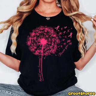 Dandelion Breast Cancer Never Giver Up Pink Ribbon HG Breast Cancer Month Breast Cancer Fighter  Breast Cancer Awareness