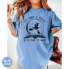 Comfort Colors Halloween Witch Book Shirt: Reading Witch Library Gift NNA