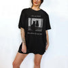I do not think therefore i do not am  Funny Cat shirt  Grunge tshirt  Vintage Shirt  80s  90s  Retro  Witchy shirt  Goth  Emo  Punk shirt NNA